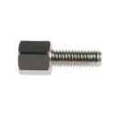 RS PRO Brass Hex Standoff, M3, 5mm Body, 8mm Stud, Male/Female, Nickel Plated 606-670