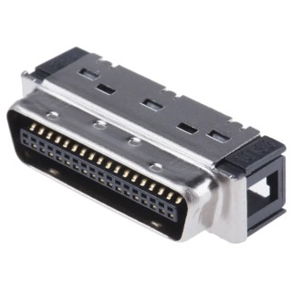 3M 101 Series 36-Way Straight Cable D-Sub Connector, 1.27mm Pitch, IDC Wiremount, Male, 10136-6000EL