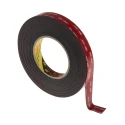 3M VHB Double Sided Black Foam Tape, 19mm Width x 11m Length, 1.1mm Thickness, Acrylic Adhesive 3M 5952F 19mm x 11m
