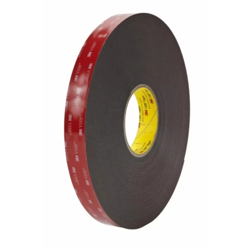 3M VHB Double Sided Black Foam Tape, 19mm Width x 11m Length, 1.1mm Thickness, Acrylic Adhesive 3M 5952F 19mm x 11m