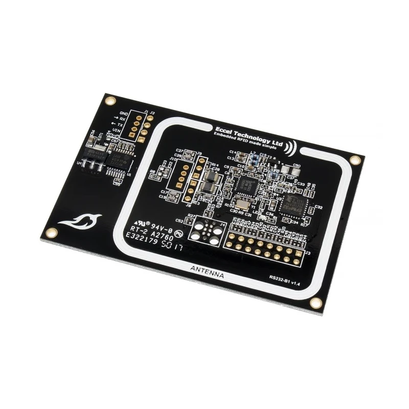 Eccel Technology Ltd RFID Reader Panel Mount RS232-B1 (000372) 13.56 MHz 4.5–36V RS232 USB UART Chilli-RS232-B1 (000372)