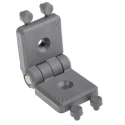 Bosch Rexroth Plastic Hinge Guarding Accessory, 10 mm Groove, 50 mm Strut Profile, Set of 2, 3842554466