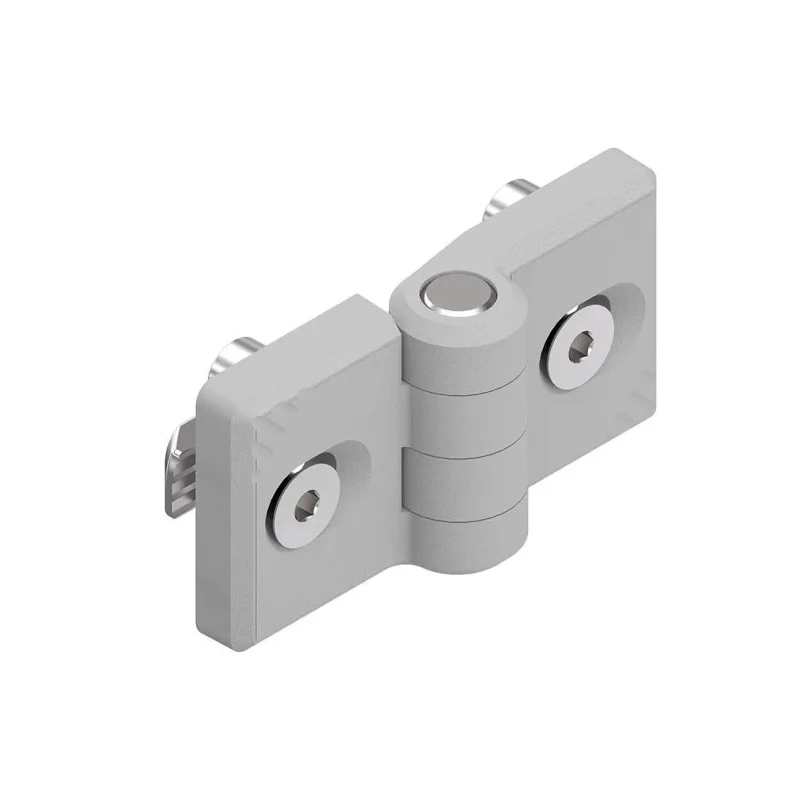 Bosch Rexroth Plastic Hinge Guarding Accessory, 10 mm Groove, 50 mm Strut Profile, Set of 2, 3842554466