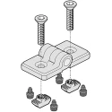 Bosch Rexroth Plastic Hinge Guarding Accessory, 10 mm Groove, 50 mm Strut Profile, Set of 2, 3842554466