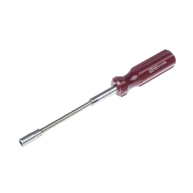 RS PRO Hexagon Nut Driver, Flexible Shaft, 7 mm Tip, 150 mm Blade, 250 mm Overall Length 613-555