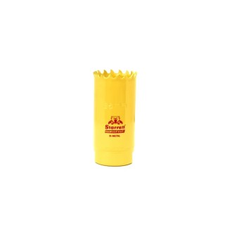 Starrett HSS Bi-Metal Hole Saw, 25 mm Diameter, Drill Bit for Plastic, Mild Steel, Metal, Plaster, Stainless FCH0100-G