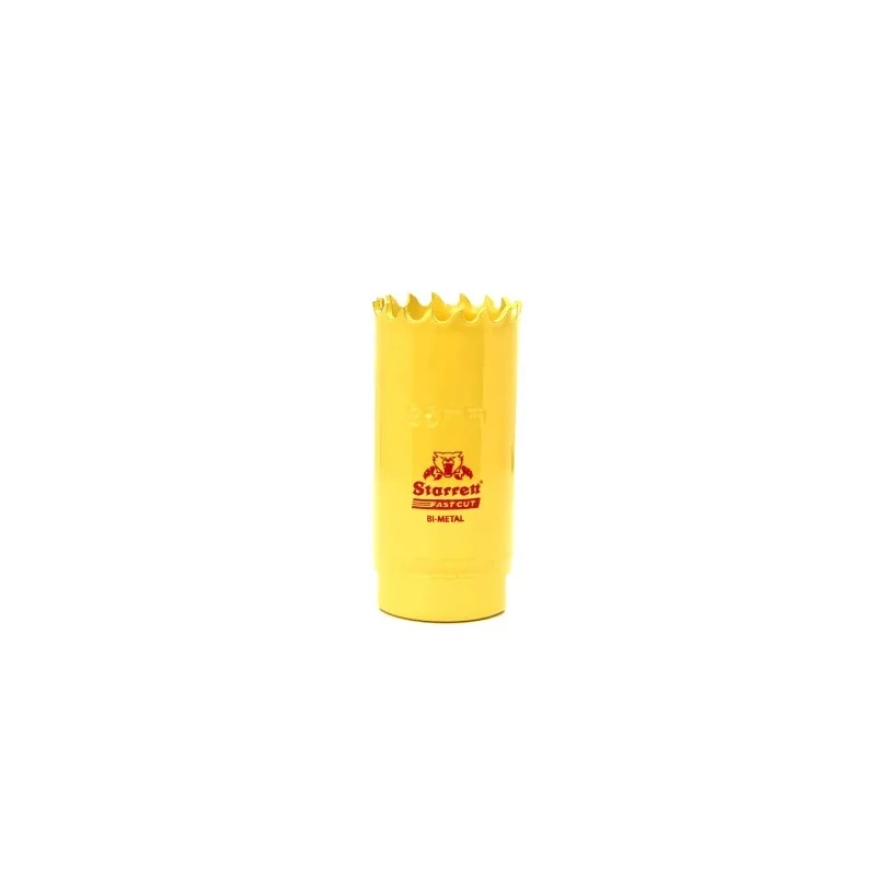 Starrett HSS Bi-Metal Hole Saw, 25 mm Diameter, Drill Bit for Plastic, Mild Steel, Metal, Plaster, Stainless FCH0100-G