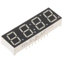 Vishay 4 Digit 7-Segment LED Display, Cathode, Green, 4mcd, Right Side, Through Hole, 10mm, TDCG1060M