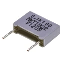 Vishay MKT 1822 Film Capacitor 100 nF, 63V AC, 100V DC, Through Hole MKT1822410015