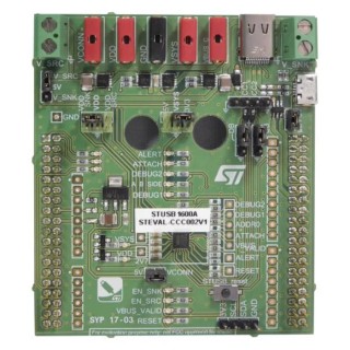 STMicroelectronics USB Type-C Controller Evaluation Board Kit, 5V, Dual Role, STEVAL-CCC002V1
