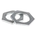 RS PRO Silver Steel Cable Gland Locknut M20 Thread 621-118