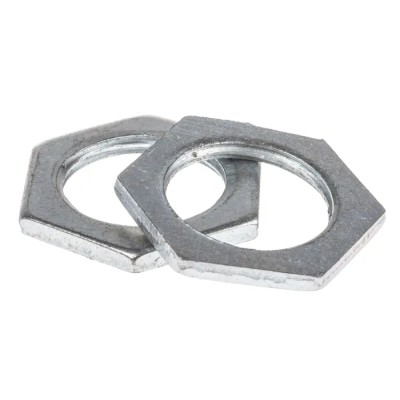 RS PRO Silver Steel Cable Gland Locknut M20 Thread 621-118