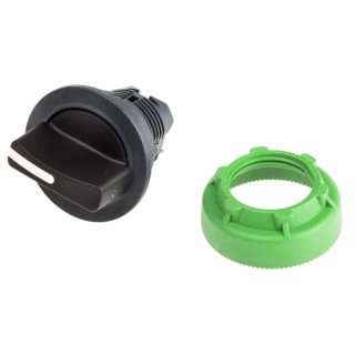 Schneider Electric Harmony XB5 3 Position Selector Switch Head, 30 mm Cutout, Black Handle, IP67/IP69K/IP66 ZB5FD5