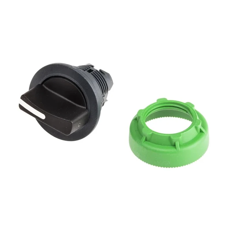 Schneider Electric Harmony XB5 3 Position Selector Switch Head, 30 mm Cutout, Black Handle, IP67/IP69K/IP66 ZB5FD5