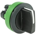 Schneider Electric Harmony XB5 3 Position Selector Switch Head, 30 mm Cutout, Black Handle IP66 IP67 IP69K ZB5FD7
