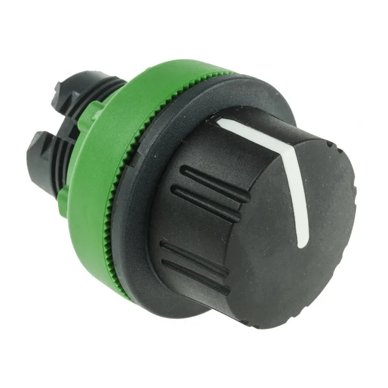Schneider Electric Harmony XB5 Series 3 Position Selector Switch Head, Spring Return, 30 mm Cutout, Black Handle ZB5FD89