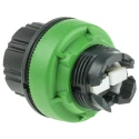 Schneider Electric Harmony XB5 Series 3 Position Selector Switch Head, Spring Return, 30 mm Cutout, Black Handle ZB5FD89