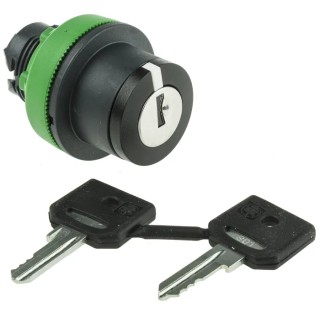 Schneider Electric Harmony XB5 3-Position Key Switch Head, Spring Return, 30 mm Cutout ZB5FG05