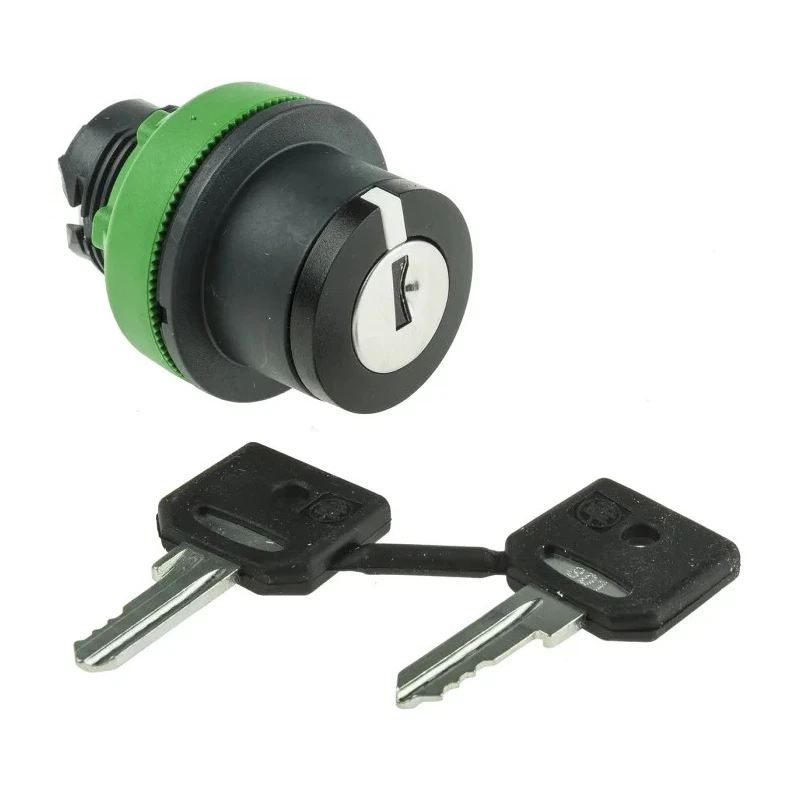 Schneider Electric Harmony XB5 3-Position Key Switch Head, Spring Return, 30 mm Cutout ZB5FG05