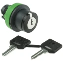 Schneider Electric Harmony XB5 3-position Key Switch Head, Latching, IP67/IP69K/IP66, 30mm Cutout, Model ZB5FG09