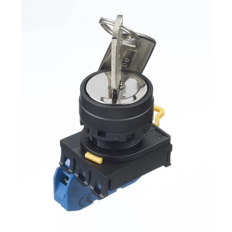 Idec Key Switch SPST 2-Way Spring Return IP65 Screw Terminal 