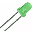 ROHM Green LED 2.1V 3 mm T-1 Through Hole SLR-343MC3F