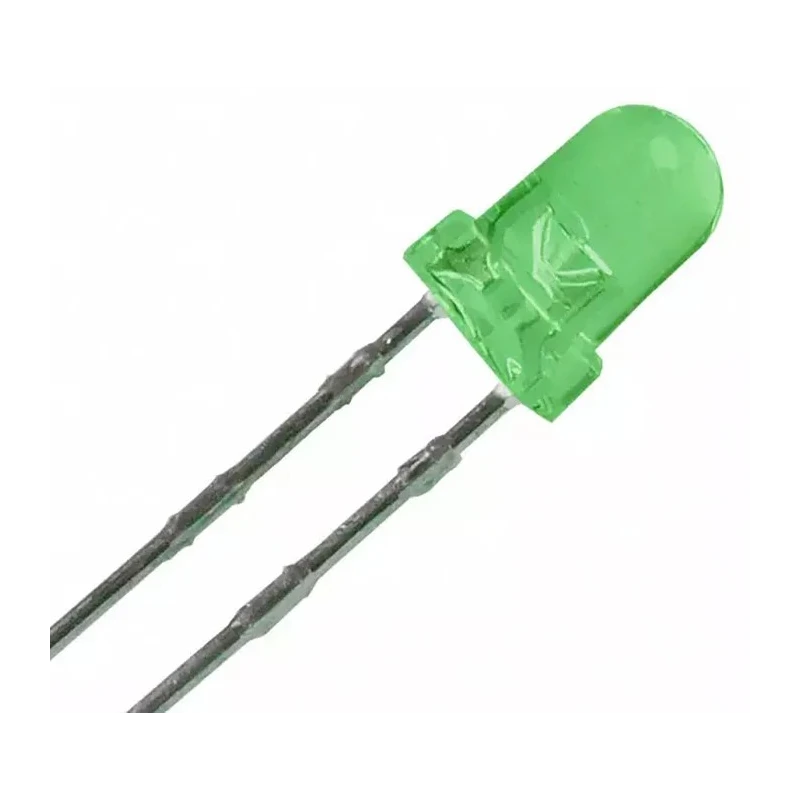 ROHM Green LED 2.1V 3 mm T-1 Through Hole SLR-343MC3F