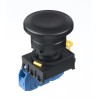 Idec YW Series Illuminated Push Button Switch, Panel Mount, 22 mm Cutout, Black, SPST, IP65 YW1B-M4E10B