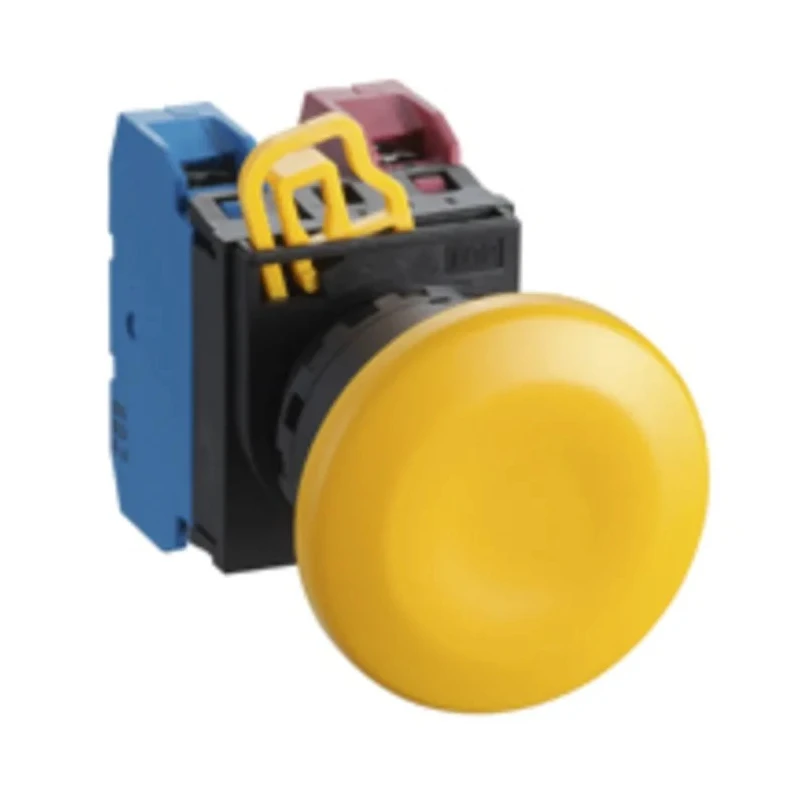 Idec YW Series Illuminated Push Button Switch, Panel Mount, 22 mm Cutout, Black, SPST, IP65 YW1B-M4E10B