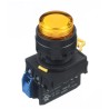 Idec Illuminated Push Button Switch Amber SPST IP65 Panel Mount 22 mm YW1L-M2E10Q4A