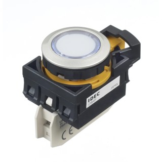 Idec CW Series Illuminated Push Button Switch White LED IP66 22 mm Panel Cutout CW4P-1EQM4PW
