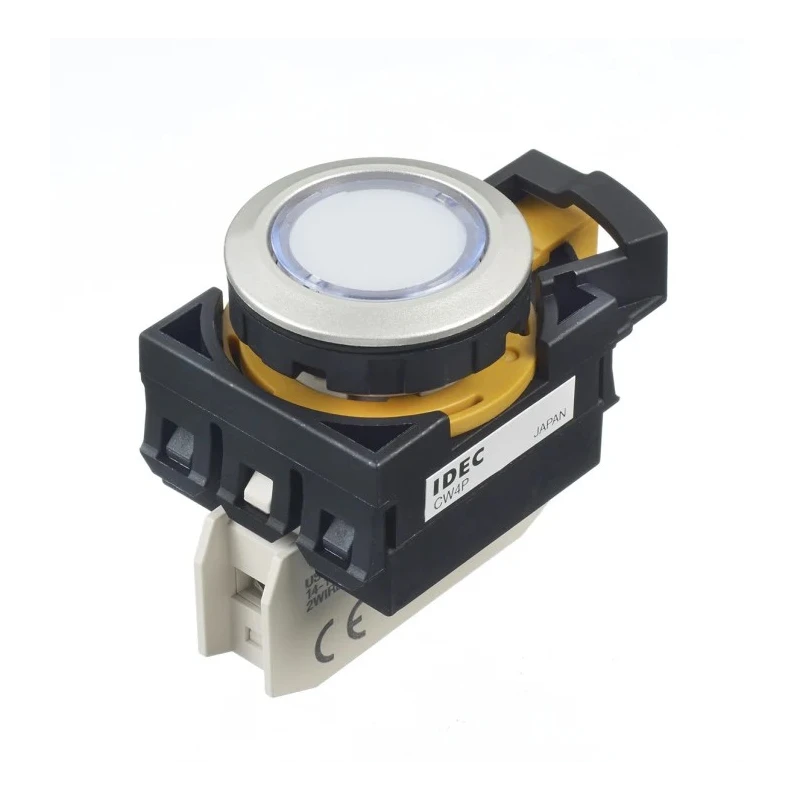 Idec CW Series Illuminated Push Button Switch White LED IP66 22 mm Panel Cutout CW4P-1EQM4PW