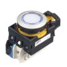 Idec CW4L-M1E10QM4PW Illuminated Push Button Switch, Momentary, 22 mm Panel Cutout, SPST, White LED, IP65