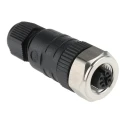 Lumberg Automation Circular Connector 4 Contacts Female Socket M12 Cable IP67 RKCN Series 250V 4A 18321 RKCN 4/7