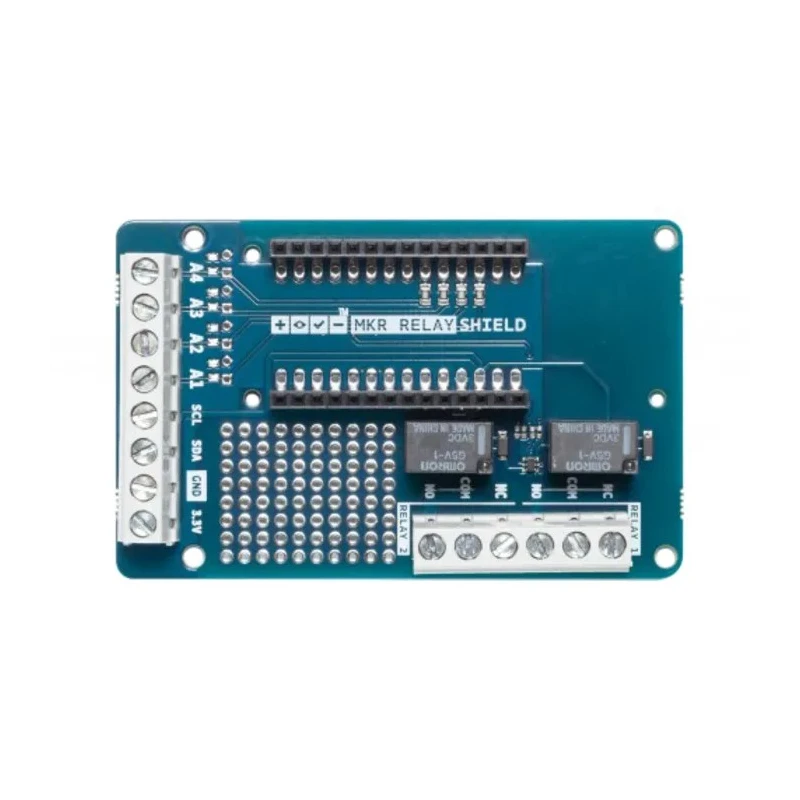 Arduino MKR Relay Proto Shield TSX00003, 3.3V, Dual Relay, Screw Terminal, 2A, 125VAC/60VDC