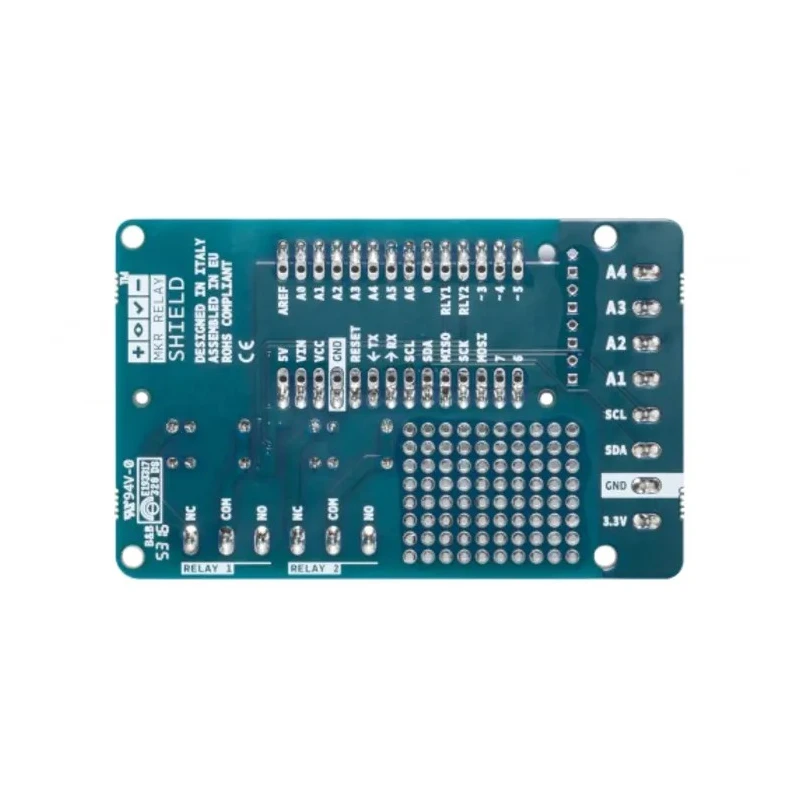 Arduino MKR Relay Proto Shield TSX00003, 3.3V, Dual Relay, Screw Terminal, 2A, 125VAC/60VDC