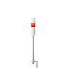 Patlite Signal Tower Buzzer LR4-102LJBW-R, 24V DC, Amber/Blue/Clear/Green/Red/White LED, 1 Light, Pole Mount