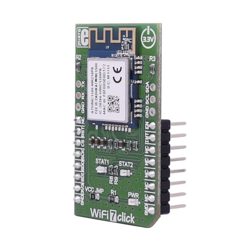 MikroElektronika WiFi 7 Click WiFi Development Kit, 2.4 GHz, SPI Interface, MIKROE-2046