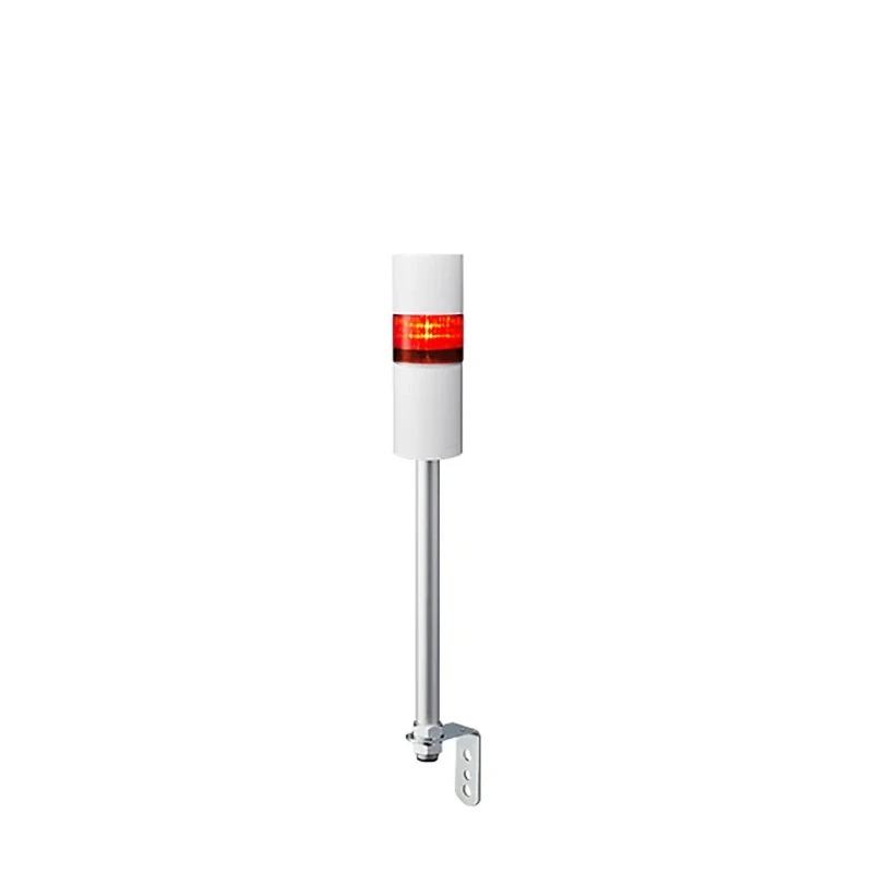 Patlite LR6 Series 24V DC Signal Tower, 1 Light, Multi-Color LED, Buzzer, Pole Mount, LR6-102LJBW-R