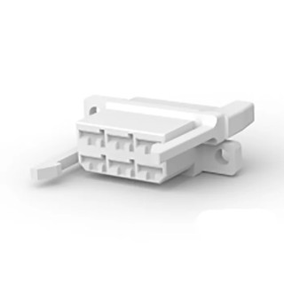 TE Connectivity FF 250 Male Crimp Connector Housing, 6 Way, 2 Row, PCB Mount, 9.2 mm Pitch, Nylon, Straight, 171183-1