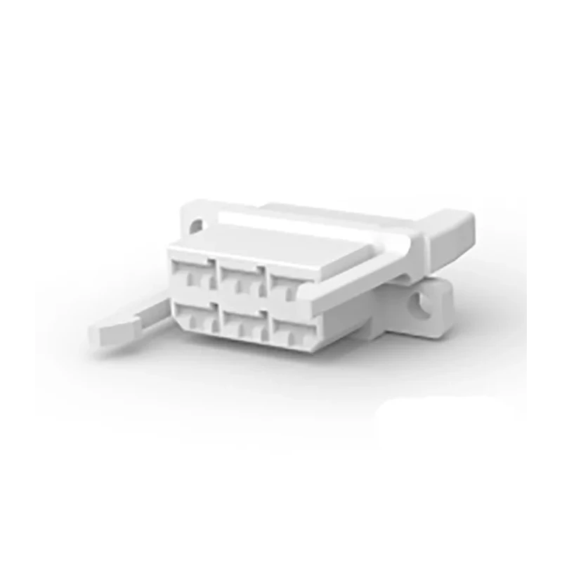 TE Connectivity FF 250 Male Crimp Connector Housing, 6 Way, 2 Row, PCB Mount, 9.2 mm Pitch, Nylon, Straight, 171183-1