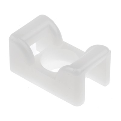 HellermannTyton Natural Cable Tie Mount, Nylon 66, 8 mm Cable Width, 14.5 mm x 25 mm, KR Series 151-24819 KR8G5-PA66-NA
