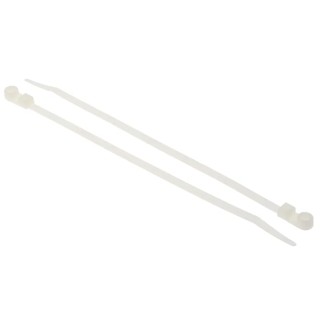 HellermannTyton Cable Tie, Inside Serrated, Polyamide 66, 215mm × 4.7mm, Natural, T50MR-PA66-NA 113-05019 T50MR-PA66-NA
