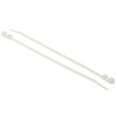 HellermannTyton Cable Tie, Inside Serrated, Polyamide 66, 215mm × 4.7mm, Natural, T50MR-PA66-NA 113-05019 T50MR-PA66-NA