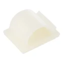 HellermannTyton Natural Polyamide 66 Cable Clip, Self-Adhesive, 14 mm Maximum Bundle Diameter, 33.2 x 151-00503 RB14-PA66-NA