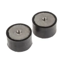 RS PRO M10 Anti-Vibration Mount Female Buffer Foot, 194.58 kg Compression Load, Natural Rubber, 50 mm OD, 30 mm H 171-2632