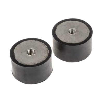 RS PRO M10 Anti-Vibration Mount Female Buffer Foot, 194.58 kg Compression Load, Natural Rubber, 50 mm OD, 30 mm H 171-2632