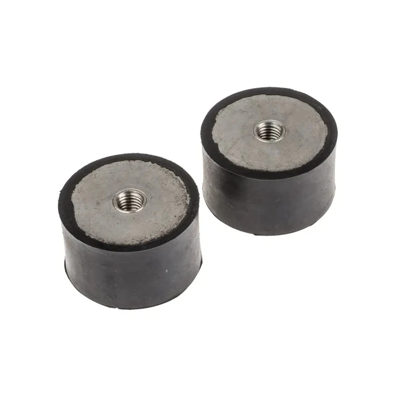 RS PRO M10 Anti-Vibration Mount Female Buffer Foot, 194.58 kg Compression Load, Natural Rubber, 50 mm OD, 30 mm H 171-2632