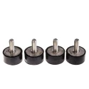 RS PRO M10 Male Anti-Vibration Mount Buffer Foot 126.4 kg Compression Load, 40 mm OD, 20 mm Height, Natural Rubber 171-2638