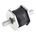 RS PRO Hexagonal M8 Anti-Vibration Mount, 30 kg Compression, 32 mm OD, 27 mm Height, Mild Steel Rubber 171-2656